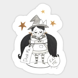 Witch in a Bottle Sticker